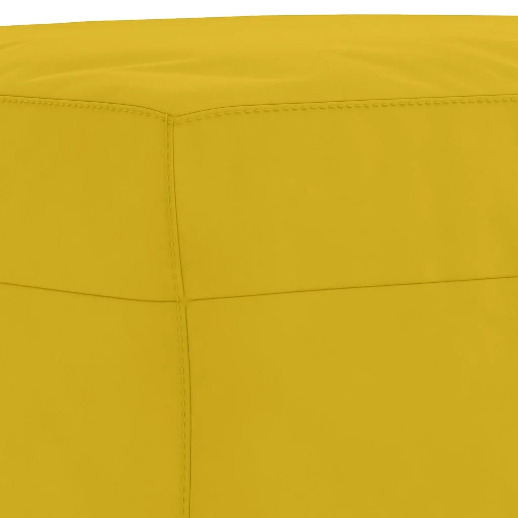 Set di Divani 3 pz con Cuscini Giallo in Velluto 3202010