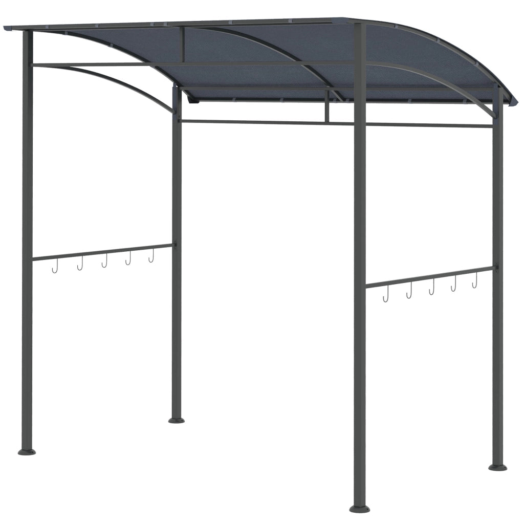 Pergola da Giardino con Griglia ¨C Zephmum ¨C Grigio 215x150x174/220 cm
