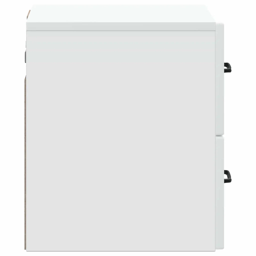 Mobiletto da notte a muro con cassetto Bianco 34,5 x 33 x 40 cm 899315