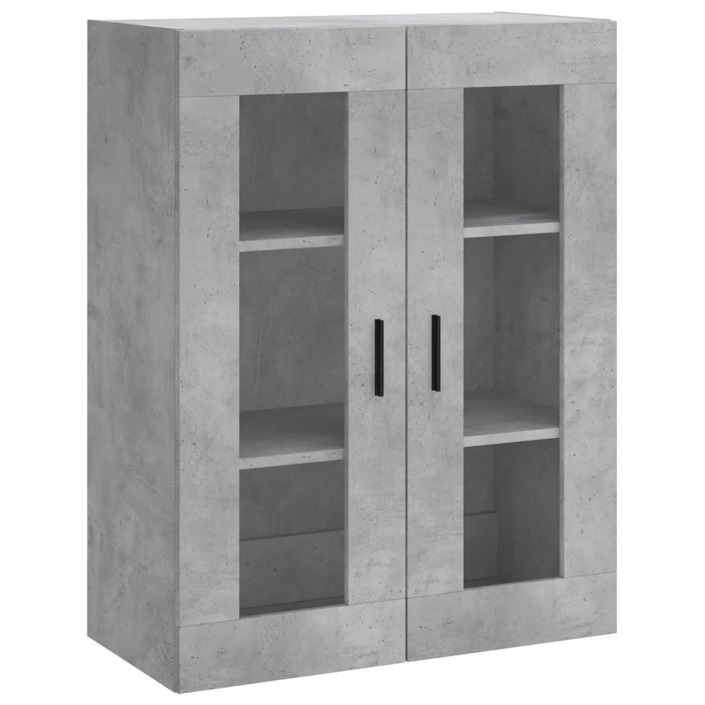 Credenza | Madia | Buffet da pranzo | Armadio da pranzo Grigio Cemento 69,5x34x180 cm in Legno Multistrato