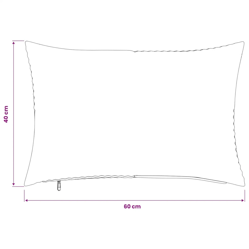 Federa 2 pcs ALMELO Grigio Chiaro 40 x 60 cm corduroy 914389