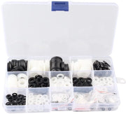 Pacco di 480 Stuks di Anelli di Accoppiamento in Nylon - Anelli di Accoppiamento in Plastica - Rondelle di Spazio in Plastica - M2/M2.5/M3/M4/M5/M6/M8/M10/M12 - Bianco/Nero - Inclusa Scatola di Conservazione - Anello di Accoppiamento