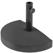 Base per Parasole 9 kg in Resina per Mastro 32, 38, 48 mm ¨C Zephmum ¨C Nero 49x31x33 cm