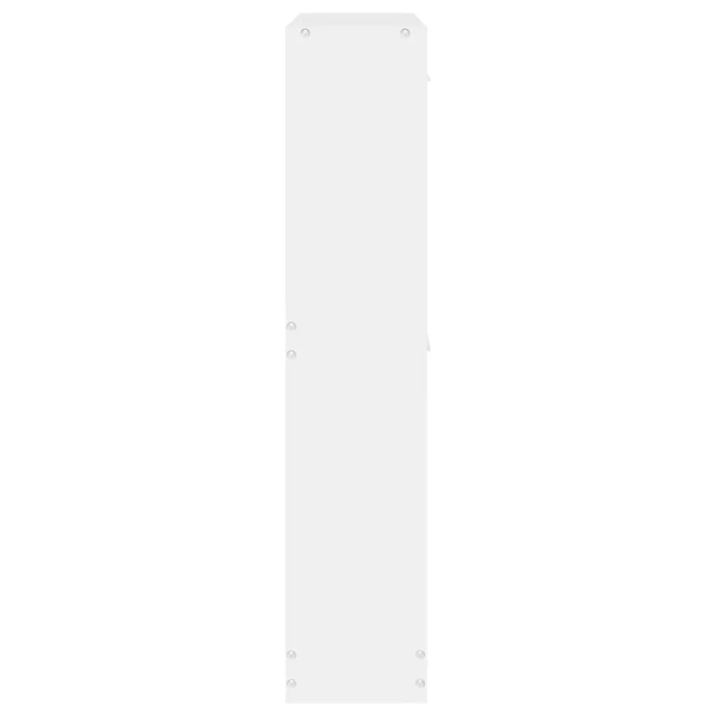 Scarpiera mobile contenitore per scarpe mobile per ingresso/corridoio/soggiorno 59 x 17 x 81 cm legno ingegnerizzato bianco 02_0021473