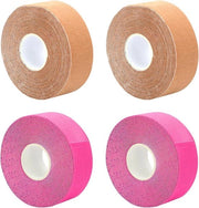 Nastro di Lifting Faciale - 4 pezzi Nastro Patch di Cura - Anti-Rid - Nastro di Bellezza - Rosa Beige .