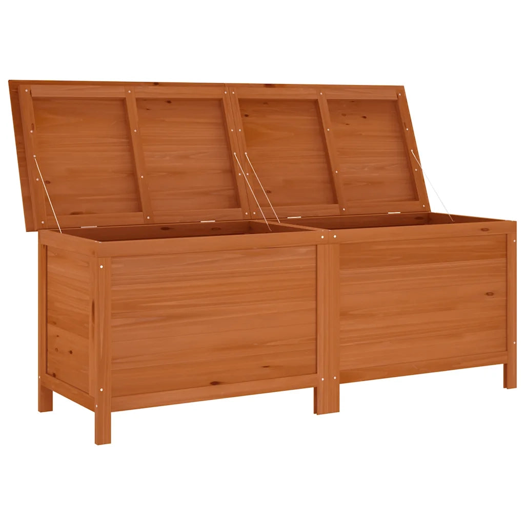 Contenitore Giardino Marrone 150x50x56,5cm Legno Massello Abete 364759
