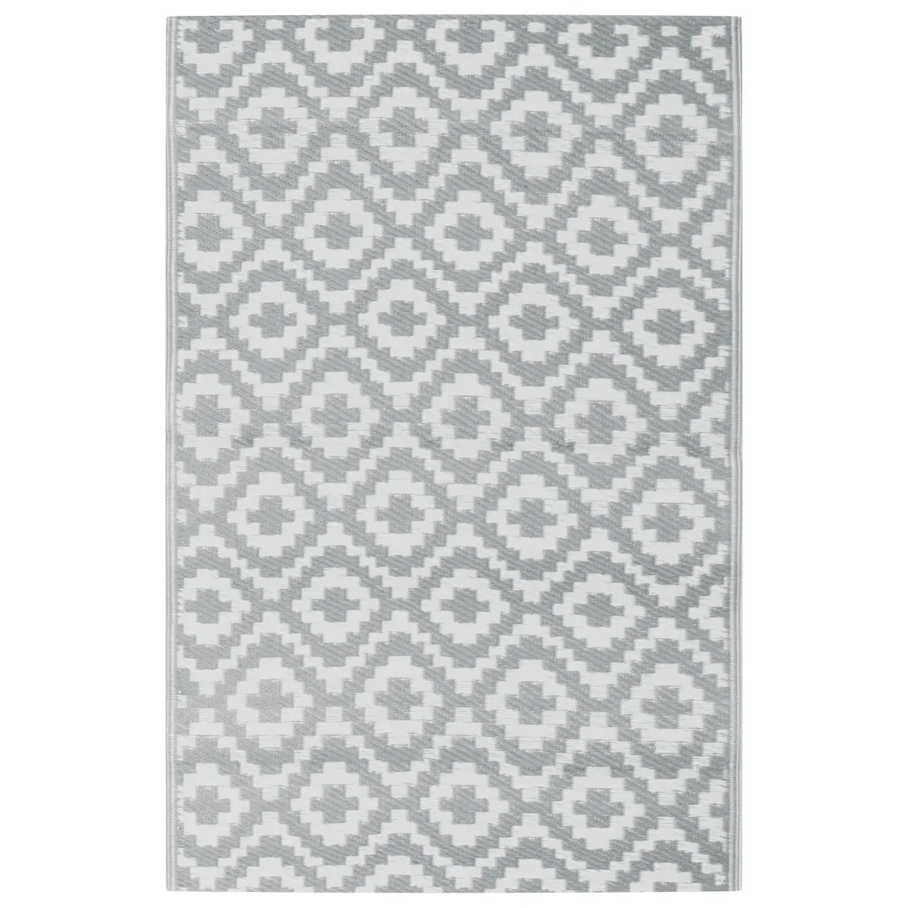 Tappeto da Esterni ARAKIL Grigio 190x290 cm in PP