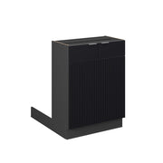 Isola cucina Fame-Line Nero rigato/Antracite 60 cm senza piano di lavoro Vicco