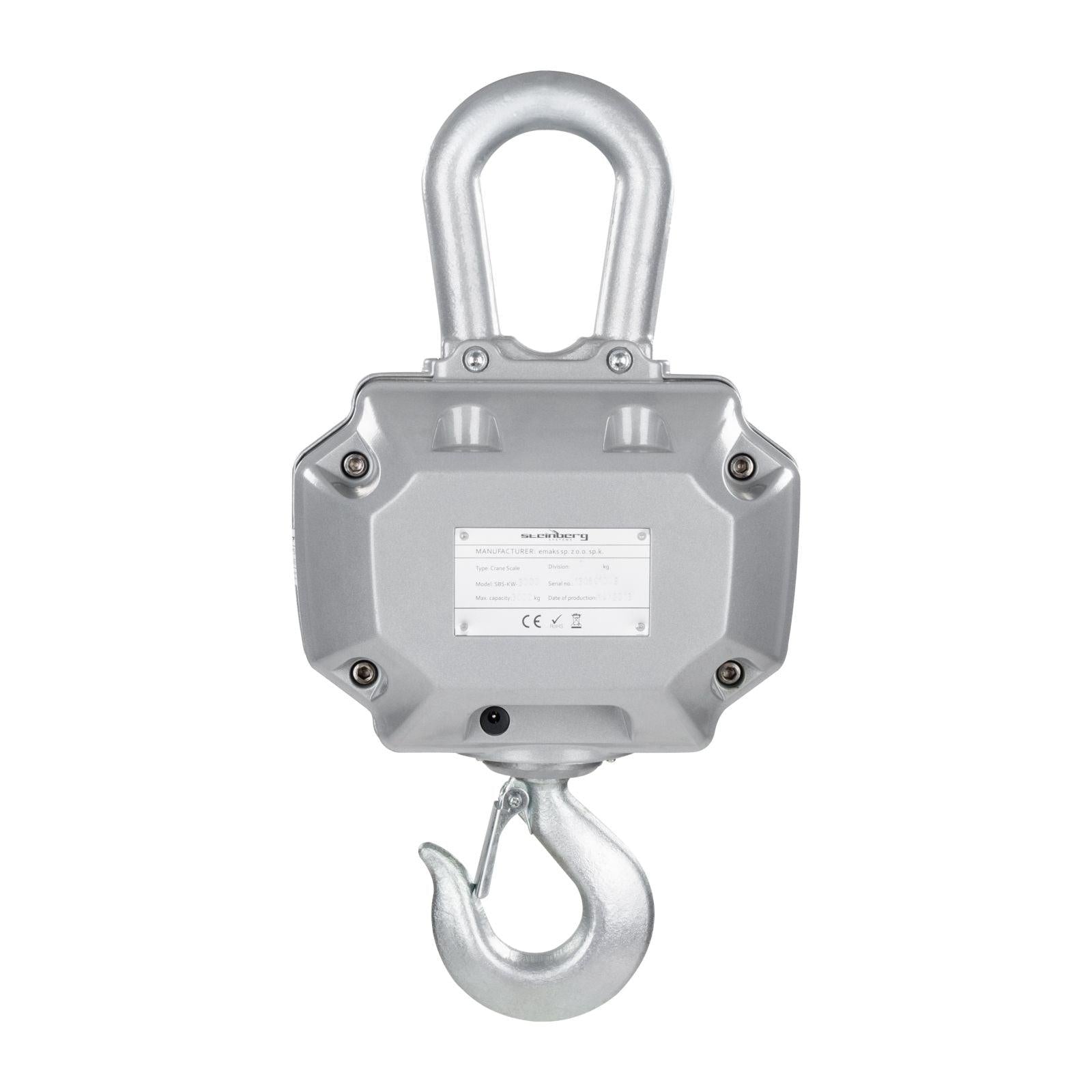 Gancio per pesatura industriale professionale grigio 3t/1kg 3414100