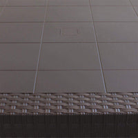 Tavolo Dallas 80x80x74 h cm in Wicker Marrone