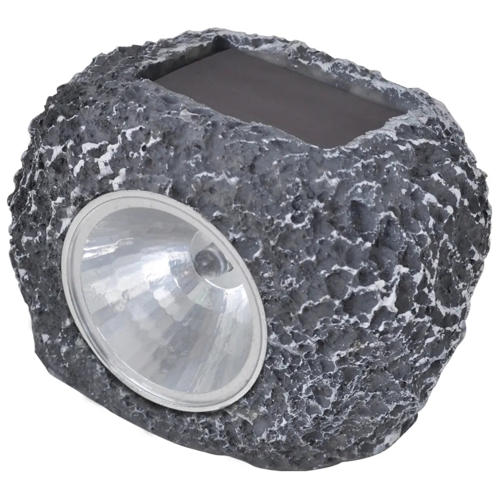 Outdoor Faretti Solari con LED Forma Pietra 12 pz CFW9229550