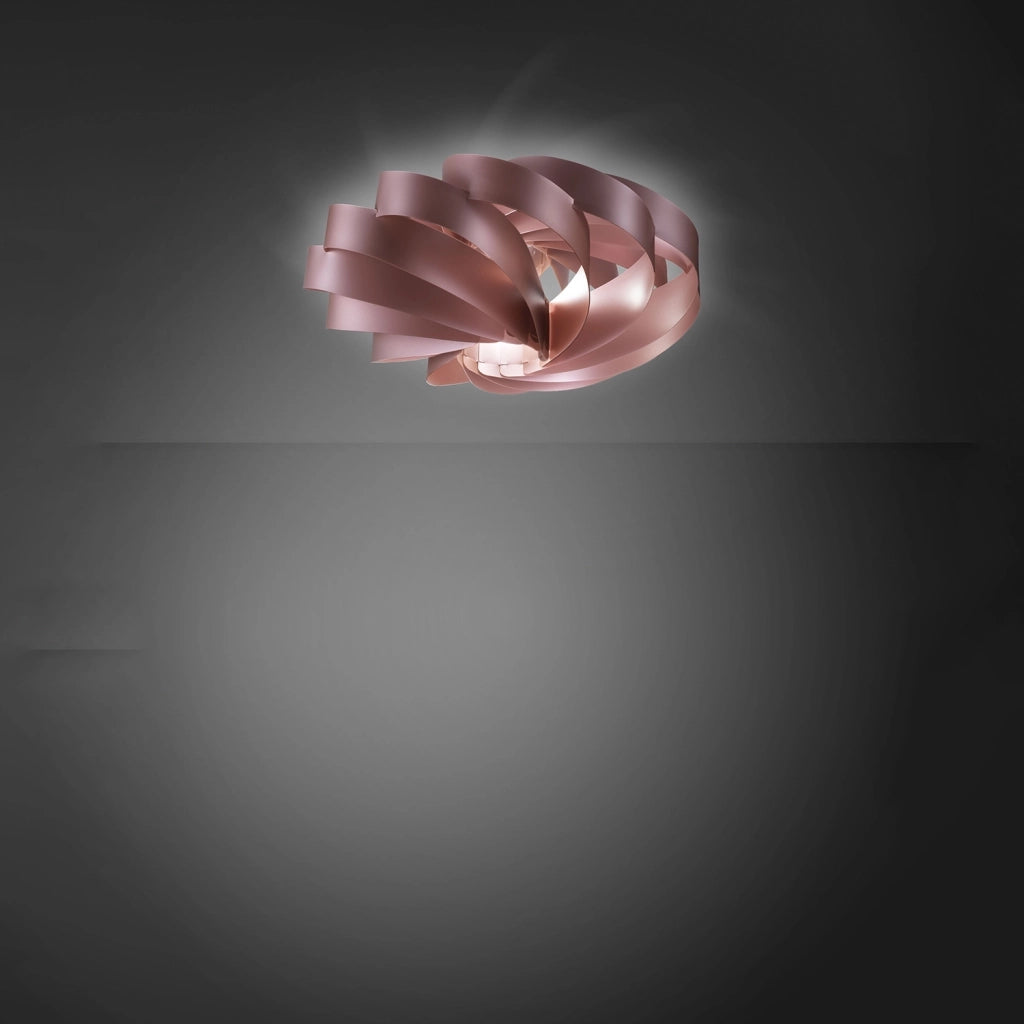Plafoniera Moderna Flat Polilux ® Pink Metal 1 Luce E14