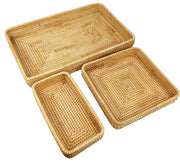 Panno di servizio leggero - Panno di servizio in rattan - Panno di servizio a mano - Organizzazione della tavola - Utilizzo multifunzionale - Aspetto unico - Cassetto di stoccaggio