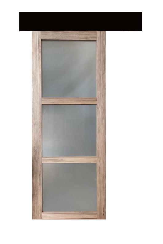 Porta Scorrevole in Vetro Frake H204 x L73 + listello nero