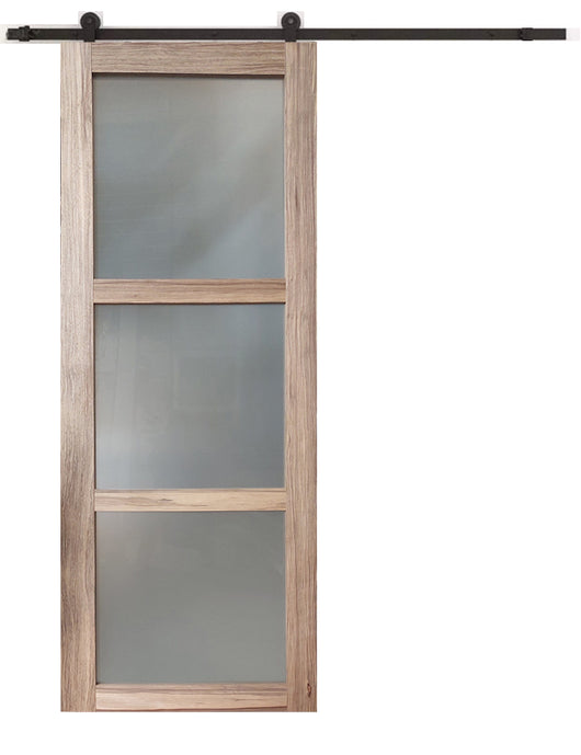 Porta scorrevole in vetro Frake H204 x L73 + binario a rulli