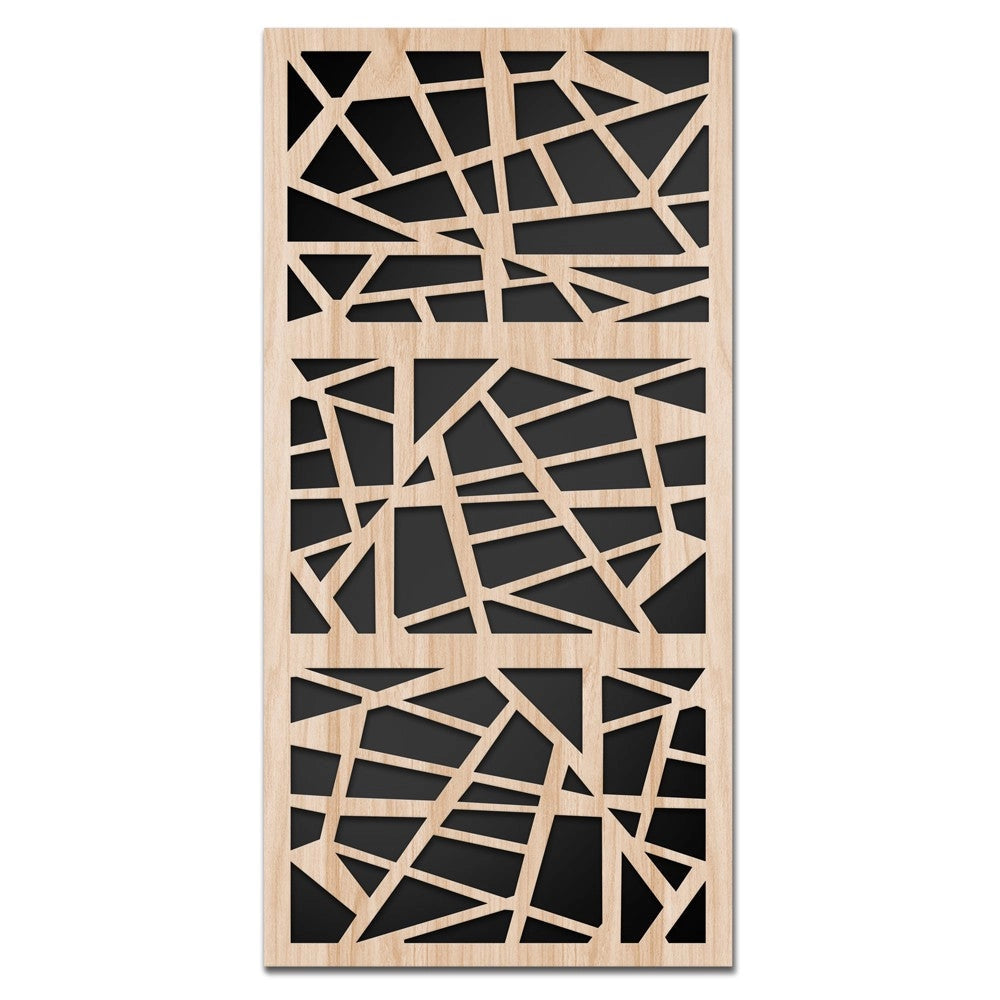 DIAGONAL - Quadro arredo LASERCUT composito Legno e PVC Misura: 50x100 cm