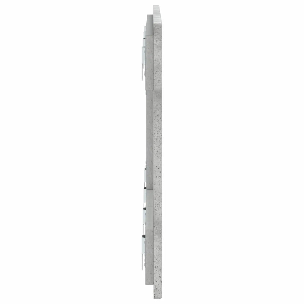 Testiera da Muro UTRECHT Grigio Cemento Legno ingegnerizzato 897838
