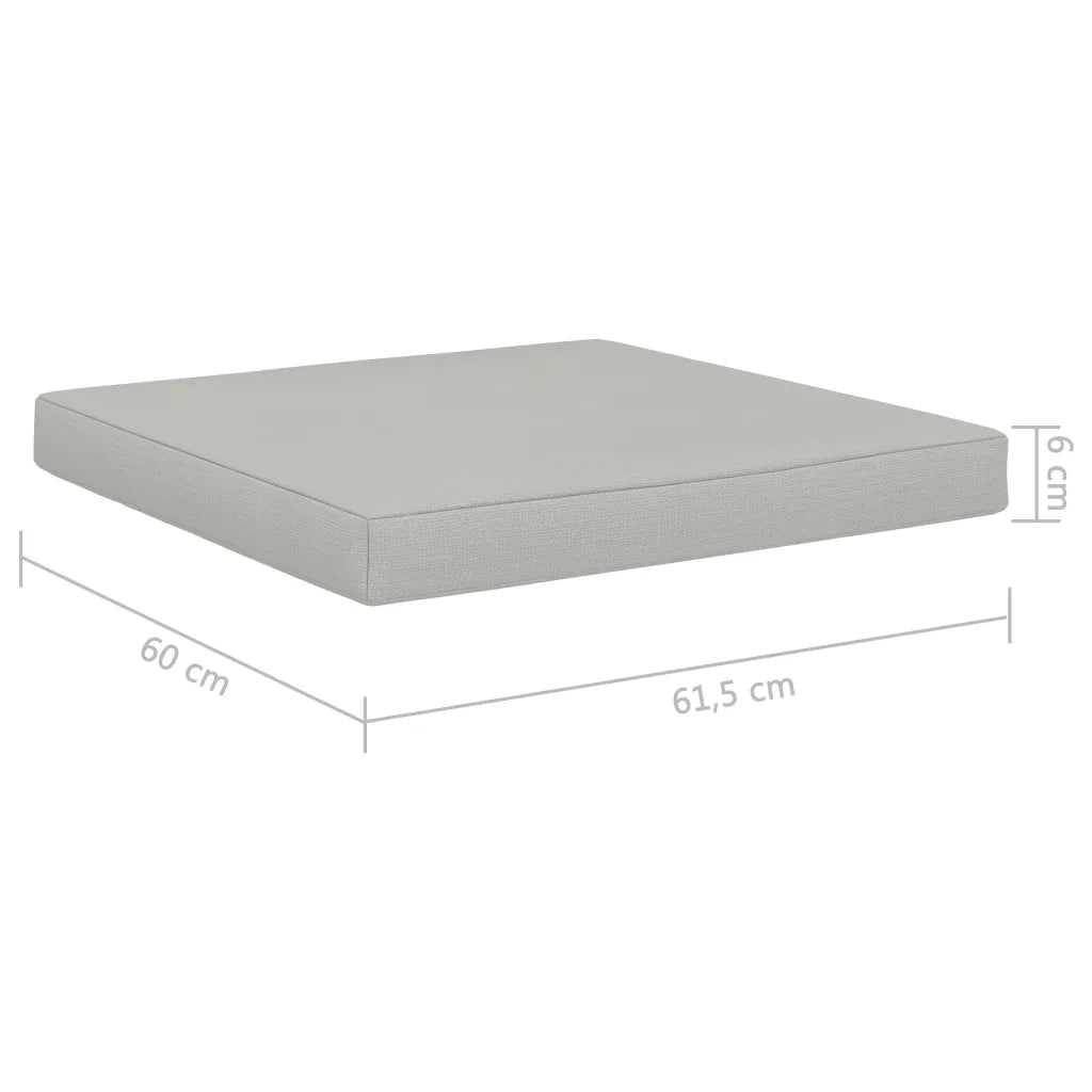 Cuscino per Pavimento e Pallet 60x61,5x6 cm Beige in Tessuto cod mxl 68131