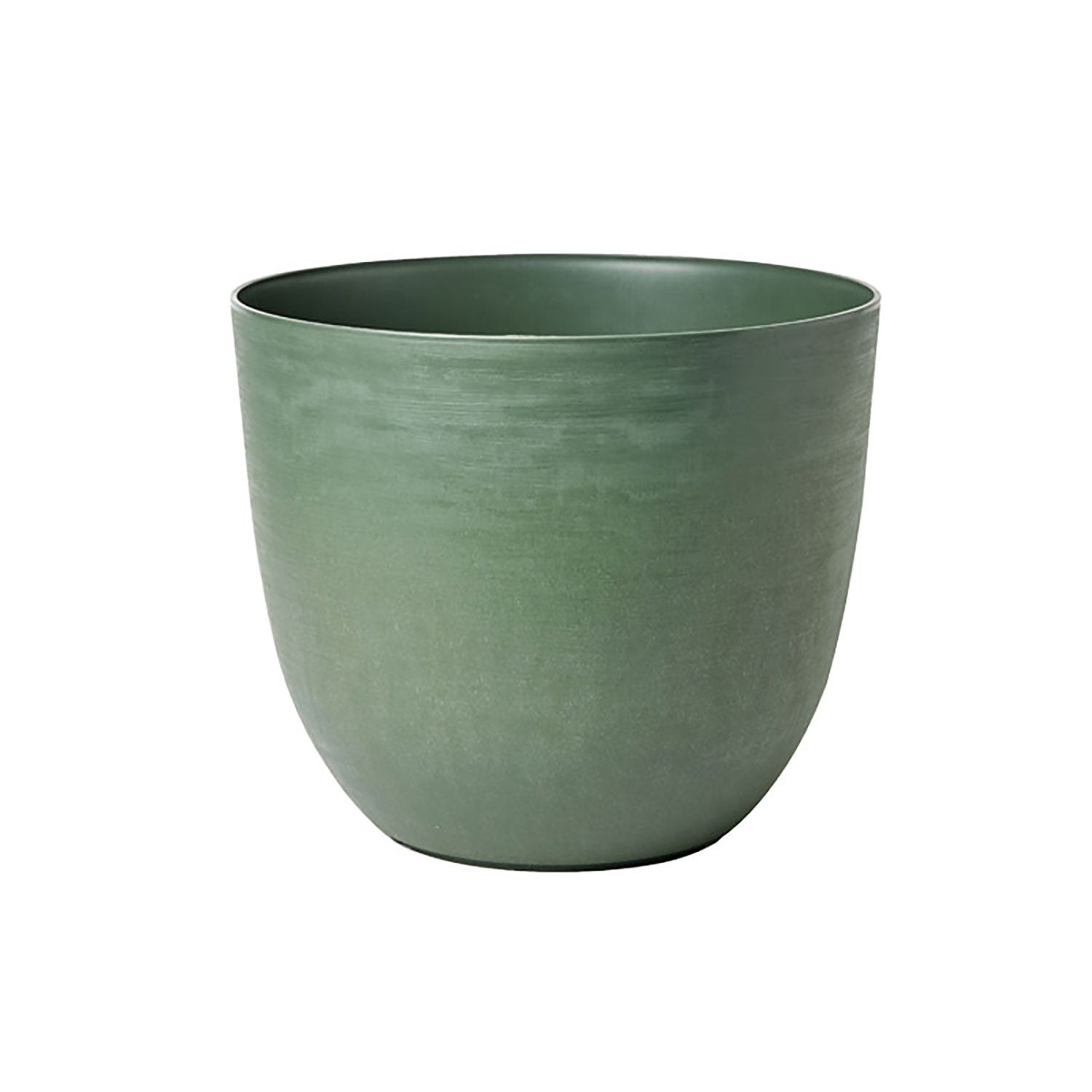 Vaso Rotondo Indoor e Outdoor con Riserva D'acqua Over Forest Ø28 cm in Plastica Verde