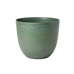 Vaso Rotondo Indoor e Outdoor con Riserva D'acqua Over Forest Ø28 cm in Plastica Verde