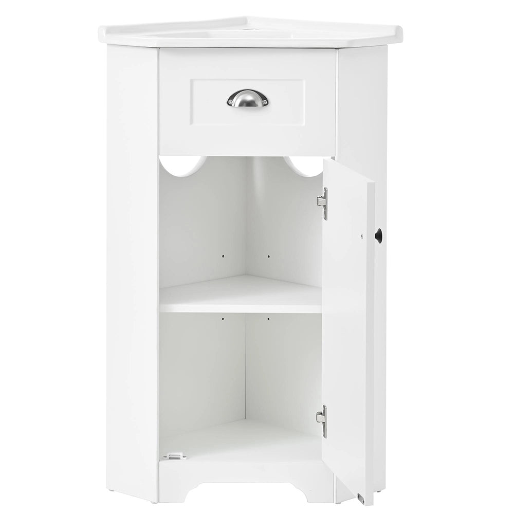 Armadio bagno compatto con lavabo - Xylo - MDF resistente all'acqua, ceramica