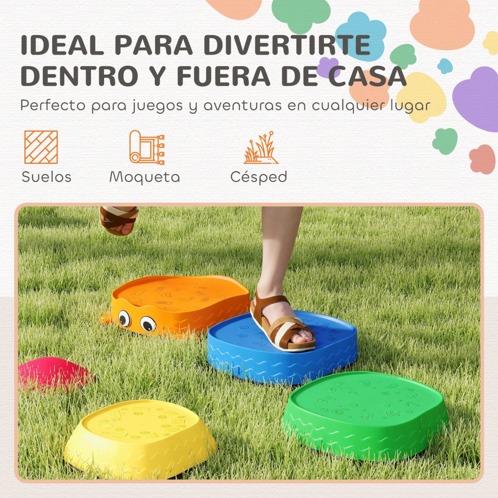 Set di Pietre da Equilibrio per Bambini ¨C zephmum ¨C Multicolore, 5 Pezzi, per Interno ed Esterno