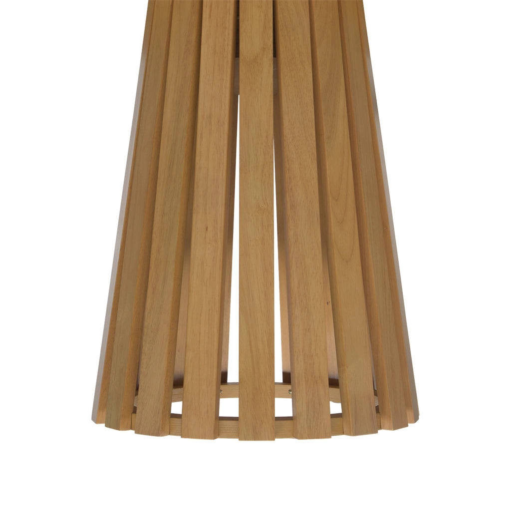 Tavolo da pranzo rotondo in legno di hevea impiallacciato rovere, 4