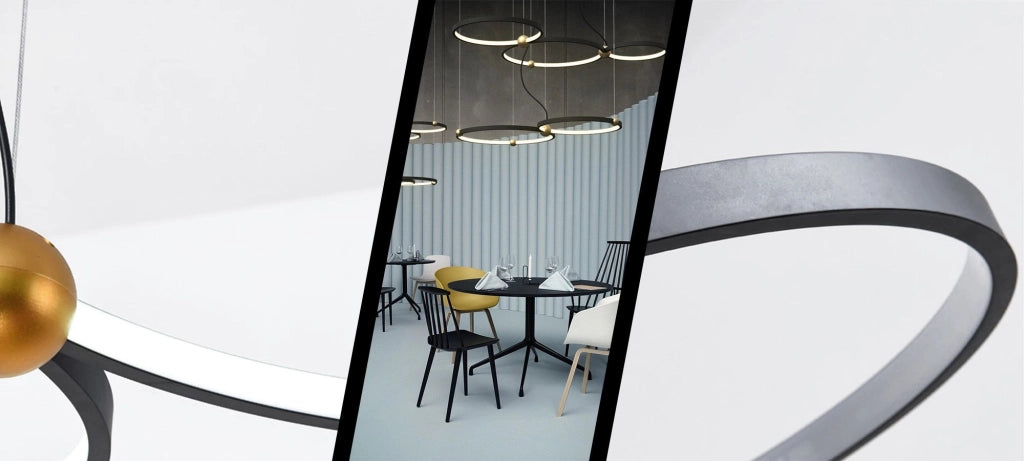 Lampada Black Ring 3 Led + Pilota APP752-30-40-50