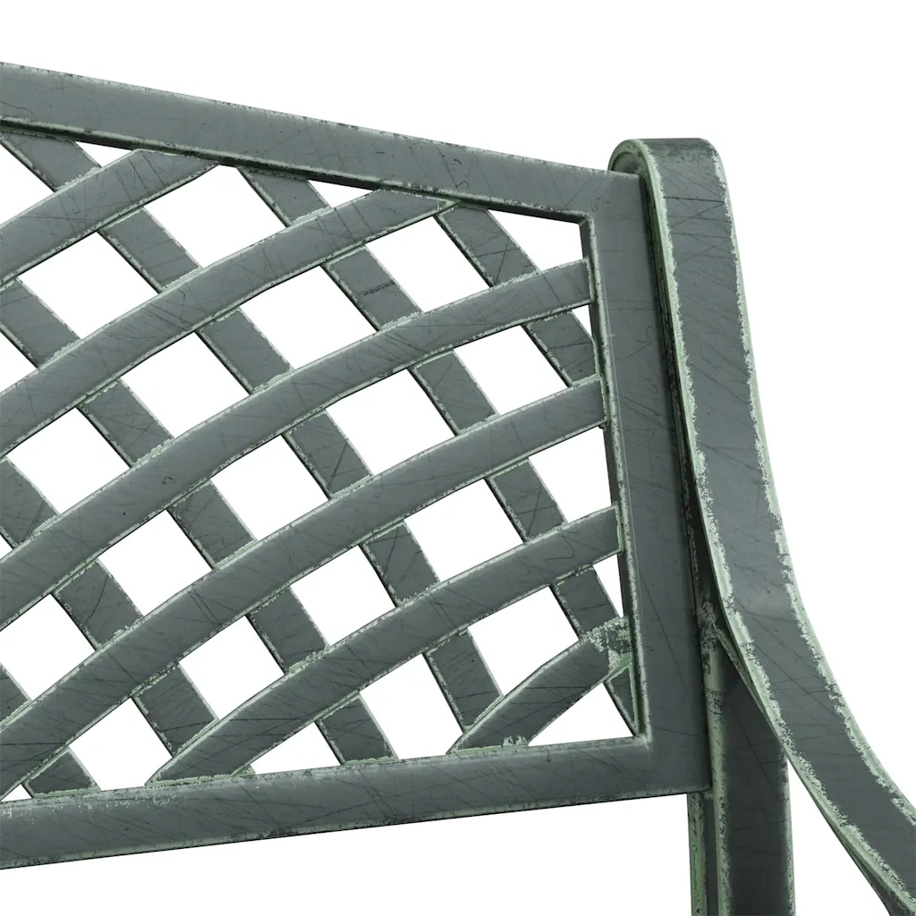 Panchina da Giardino | Panca da Giardino 102 cm in Alluminio Pressofuso Verde