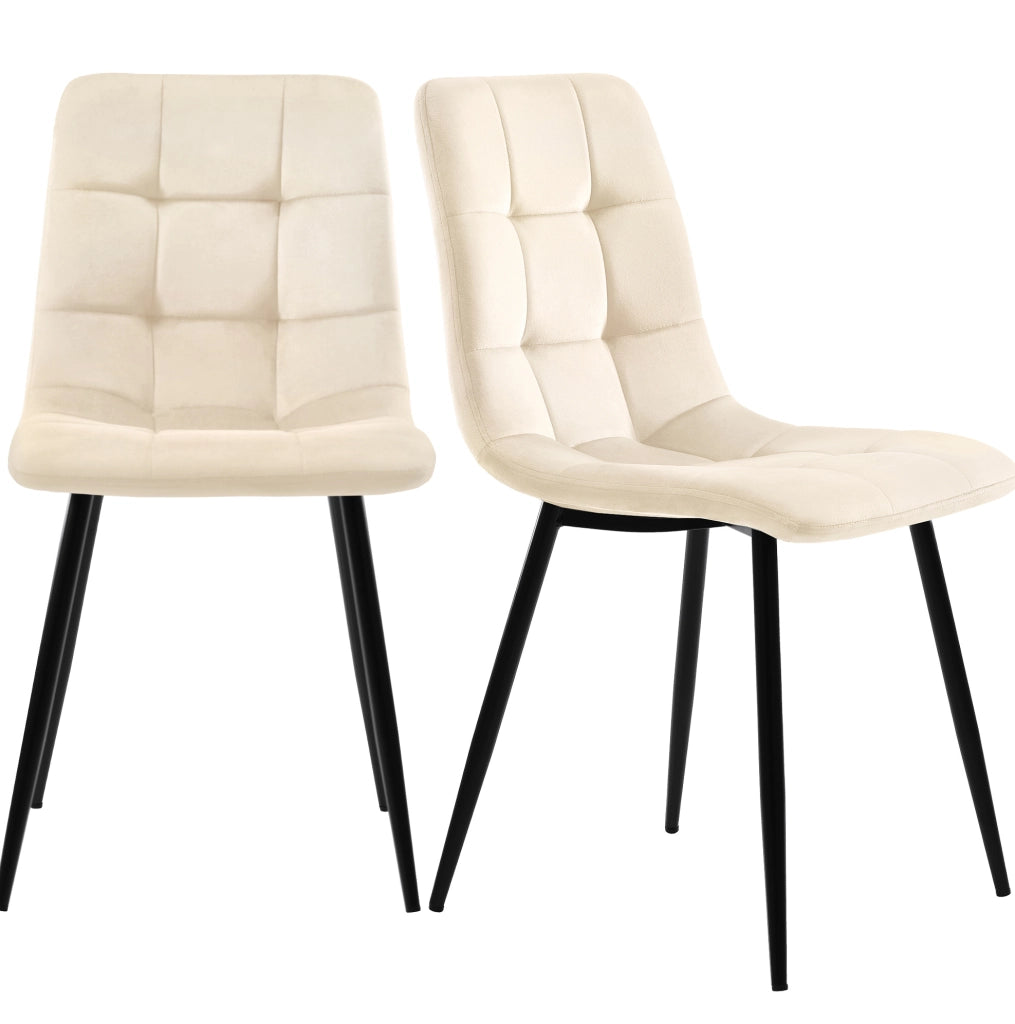 Set tavolo e 4 sedie 117x68 cm moderno; MDF; beige