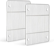 Bakrooster in Acciaio Inossidabile - Sicuro per la Cucina - Set a 2 pezzi - 38,5 x 28 x 2 cm