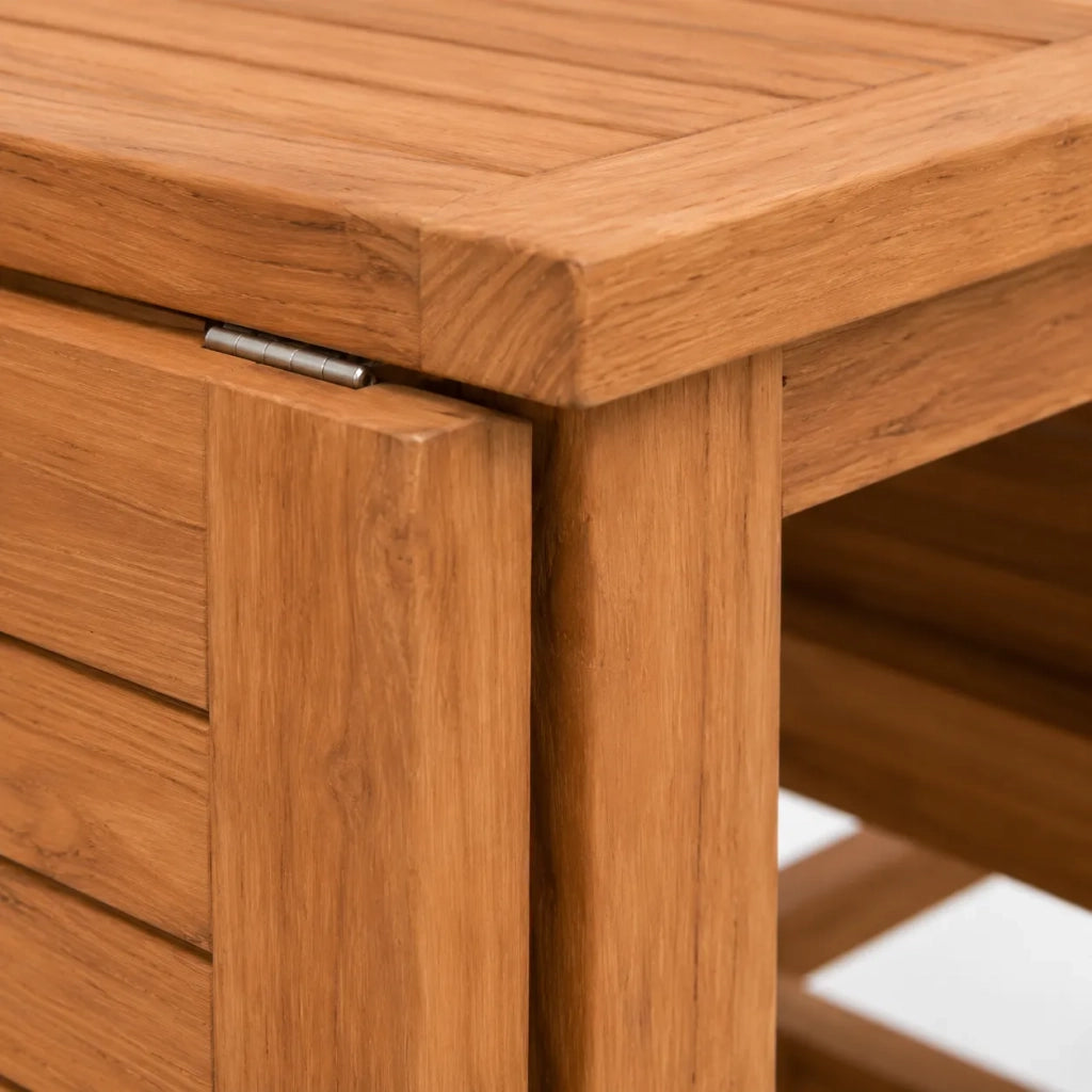 Tavolo Pieghevole a Farfalla in Legno Teak - Terrasse
