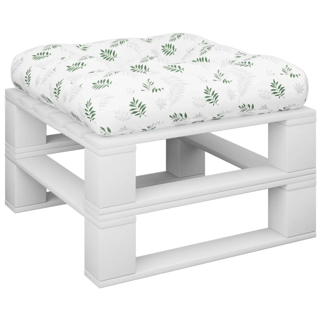 Cuscino per Pallet con Motivo a Foglie 60x60x12 cm in Tessutocod mxl 118318