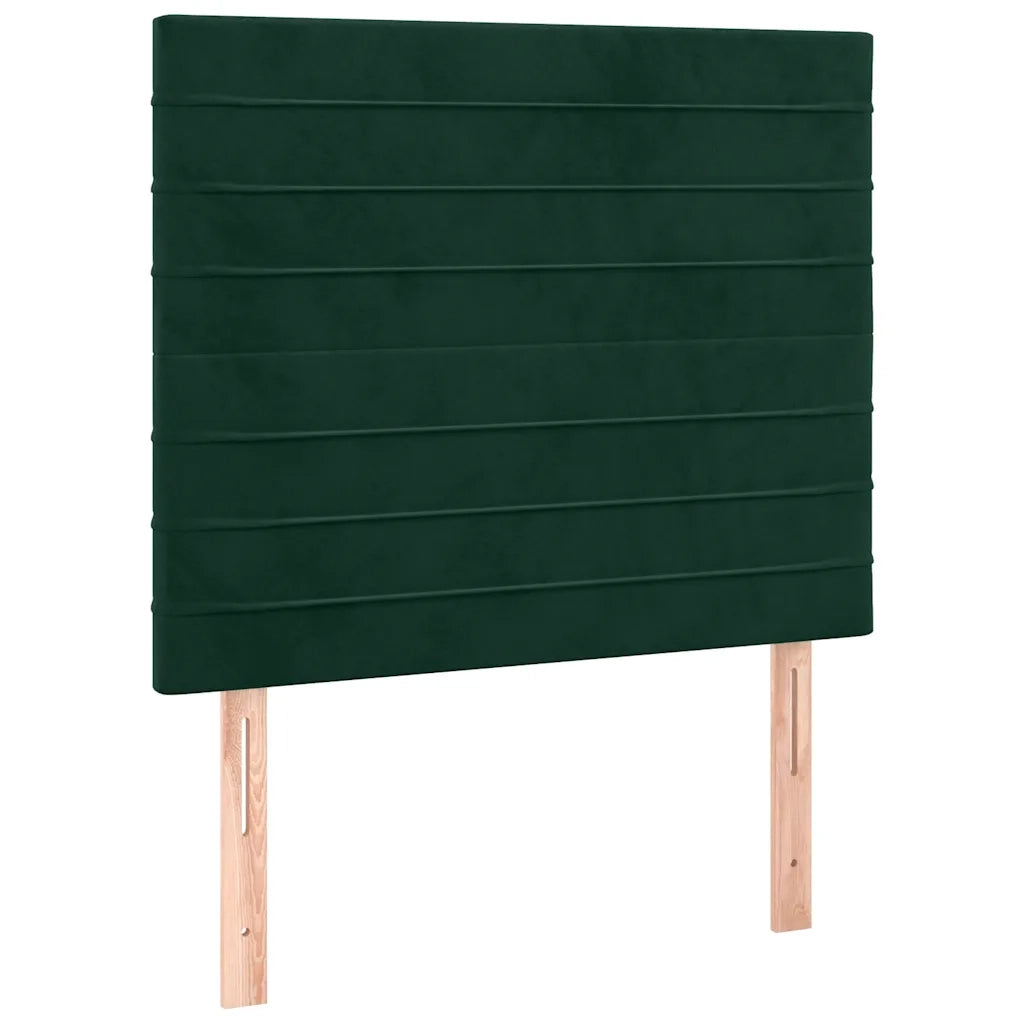 Giroletto senza Materasso Verde Scuro 120x200 cm in Velluto