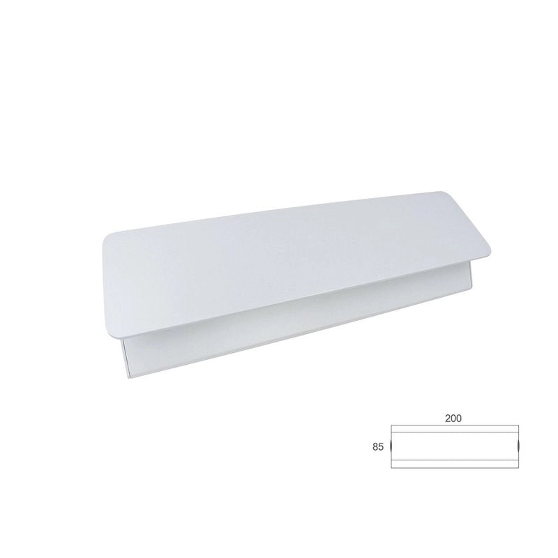 Applique Led Da Parete Modello Iris Italian Design Moderna 10W Orientabile Bianco Neutro 4000K