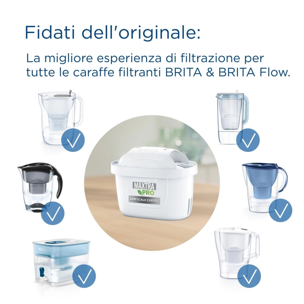 Brita 1050889 MAXTRA PRO Limescale Expert Ricambio Filtro per Acqua 2 pezzi colore Bianco