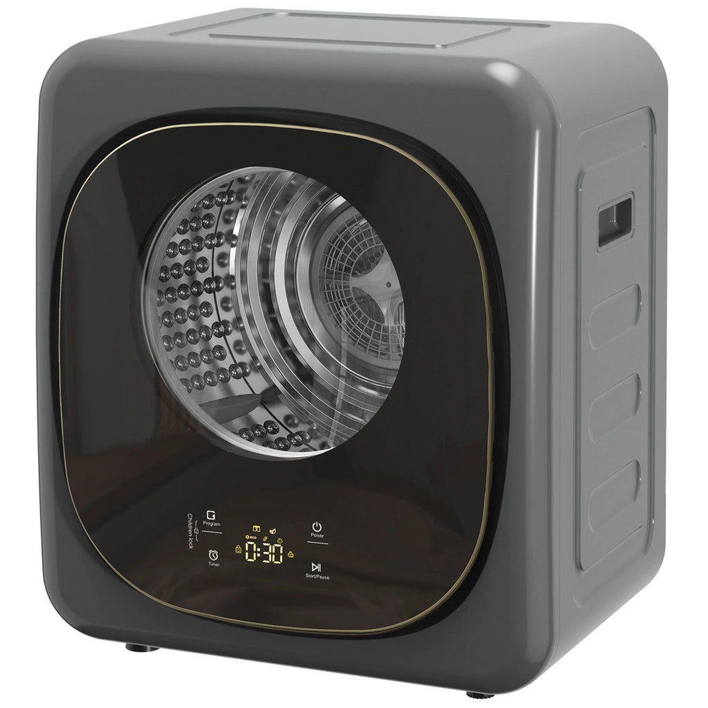 Asciugatrice per biancheria 4 kg ¨C Minimal ¨C Grigio e nero