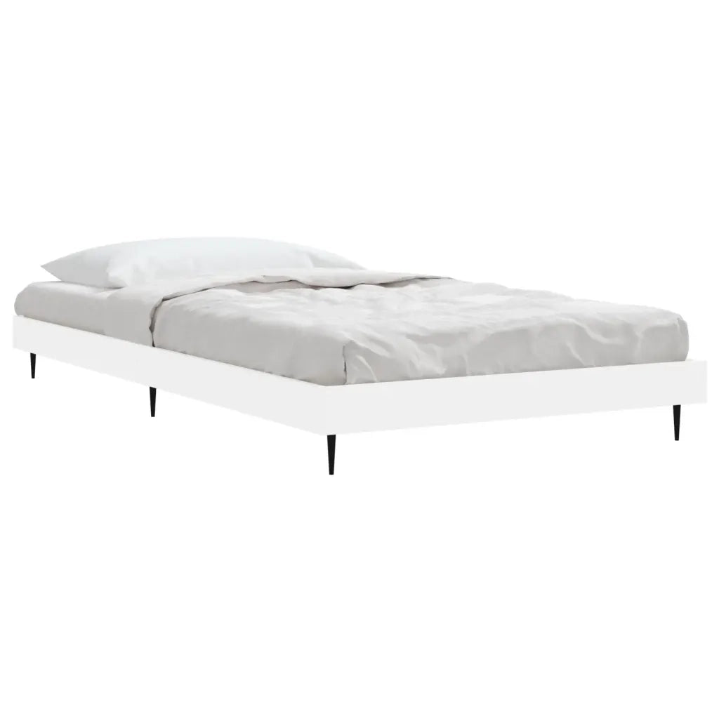 vidaXL Giroletto Bianco 90x190 cm in Legno Multistrato
