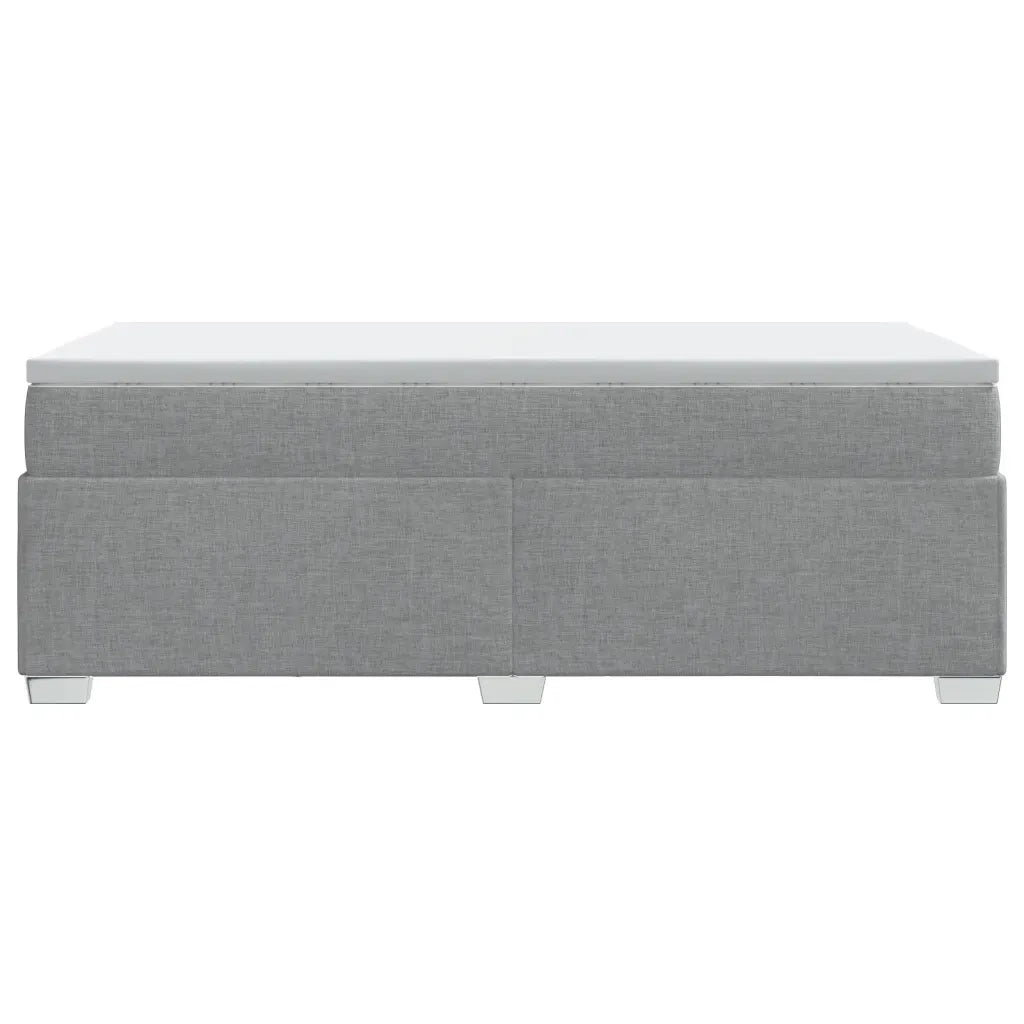 Giroletto a Molle con Materasso-Struttura Letto Grigio Chiaro 90x190 cm Tessuto 551678