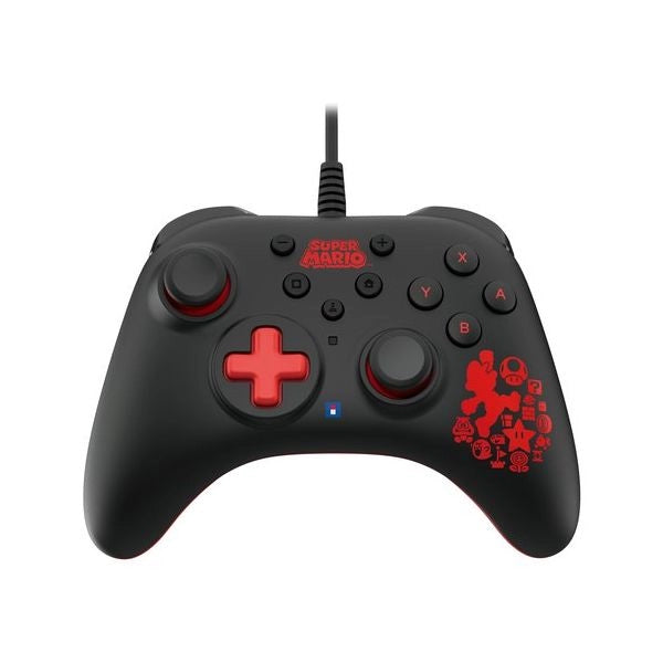 Gamepad switch horipad turbo wired mario edition black e red nsw 462u