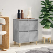 Credenza-Buffet-Armadio da cucina Grigio Cemento 60x35x70 cm in Legno Multistrato 306211