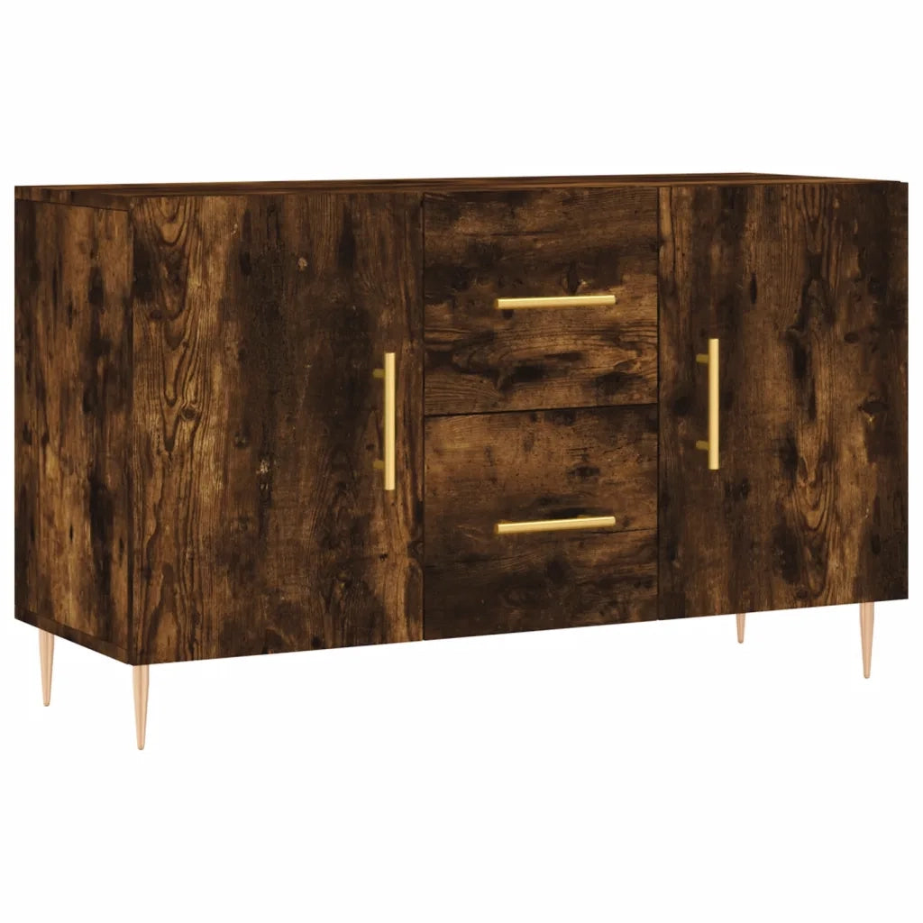 Credenza | Madia | Buffet da pranzo | Armadio da pranzo Rovere Fumo 100x36x60 cm in Legno Multistrato