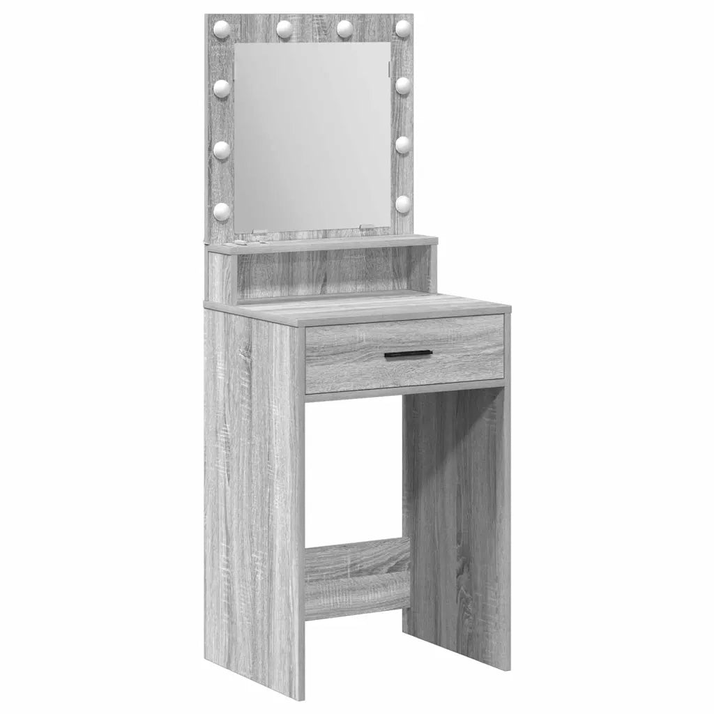 Toeletta | Tavolo da Trucco con cassetto Grigio Sonoma 50 x 41 x 135 cm