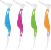 Kit di stoccatori interdentali da gettare 8 pezzi - Set di spazzole interdentali morbide - Strumenti per la cura dei denti - Per ortodontici - Materiale sicuro per la digestione - Progetto duraturo - Spazzole interdentali