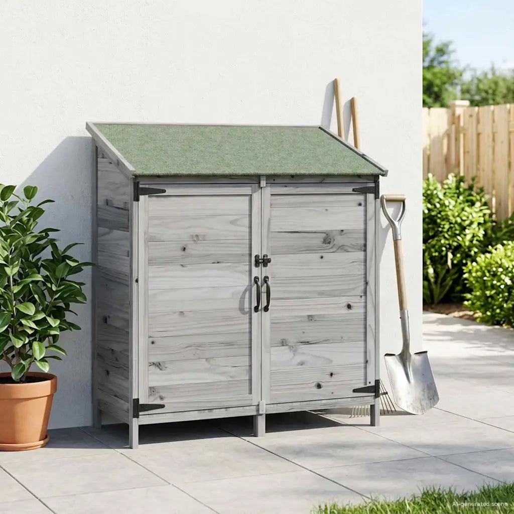 Capanno da Giardino Grigio 106,5 x 56 x 113,5 cm CFW3898574