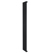 Radiatore Verticale Design Piatto Colonna Singola Nero 1800x280 mm