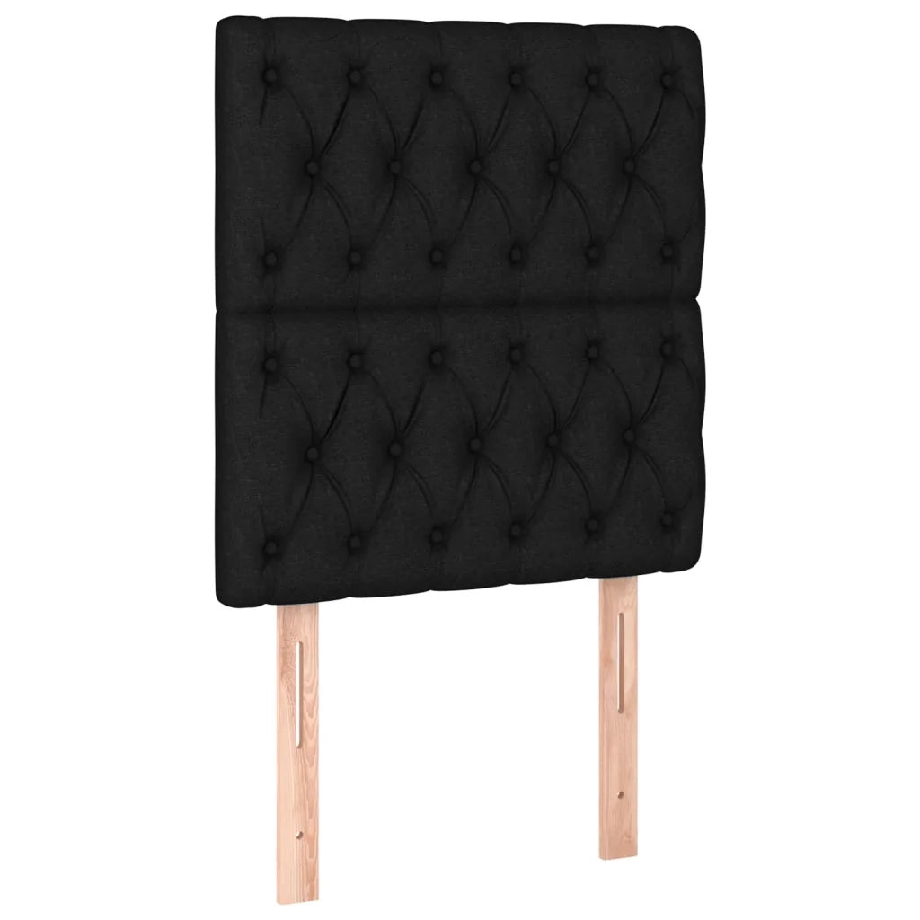 Giroletto a Molle con Materasso Nero 80x200 cm inTessuto 3137351