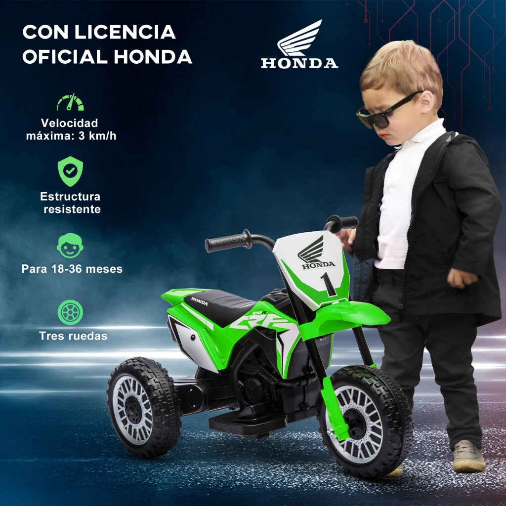 Moto Elettrica Bambini Honda CRF450RL ¨C zephmum ¨C Verde 71x40,5x43,5 cm