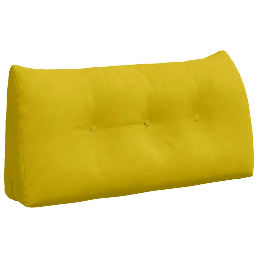 Cuscino per Schiena Giallo 100 x 24 x 50 cm Velluto