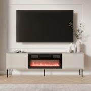 Silvi, Mobile Porta tv un Ripiano, 180x40x60h cm Beige